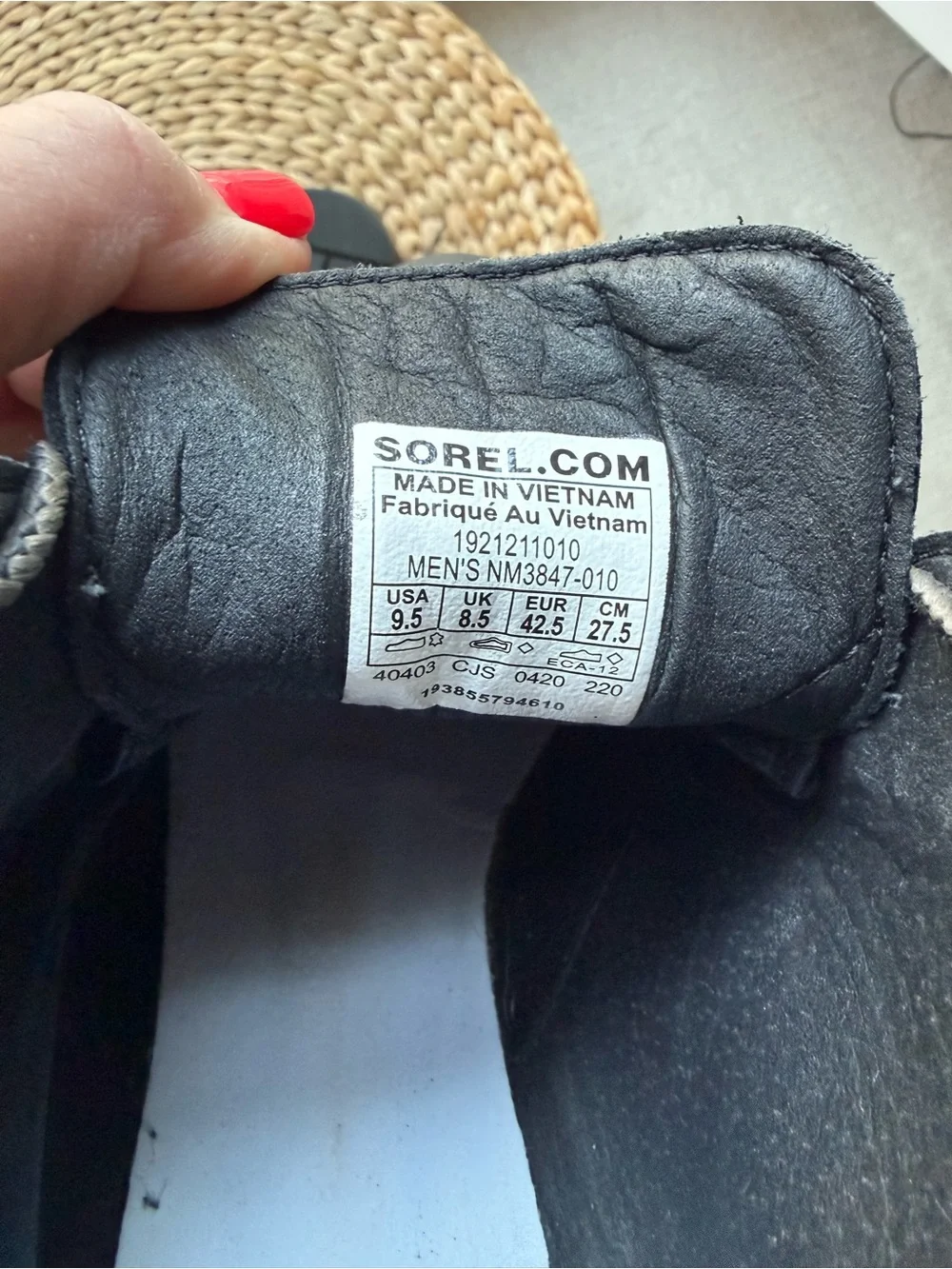 Sorel men’s black